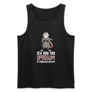 Opossum Kostüm Kinder Mädchen Damen - Männer Premium Bio Tank Top - Schwarz - Vorne - Michal (187cm)