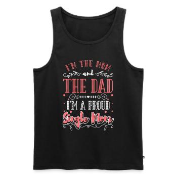 Elternteil Kind Allein Liebe - Männer Premium Bio Tank Top - Schwarz - Vorne - AI Model Male 178 light (178cm)