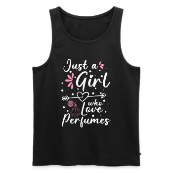 Parfüm Riechen Parfümerie Luxus - Männer Premium Bio Tank Top - Schwarz - Vorne - AI Model Male 178 light (178cm)