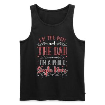 Parents Team Mother's Day - Men's Premium Organic Tank Top - black - Front - Michal (187cm)