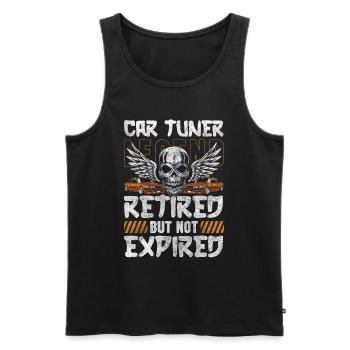 Auto Motor Klassiker - Männer Premium Bio Tank Top - Schwarz - Vorne - AI Model Male 178 light (178cm)