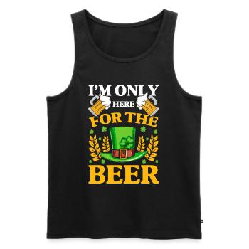 Irish Dublin Travel Celtic - Men's Premium Organic Tank Top - black - Front - AI Model Male 178 light (178cm)