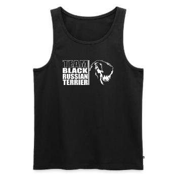 TEAM Black Russian Terrier Dog Dog Wilsigns - Men's Premium Organic Tank Top - black - Front - Michal (187cm)