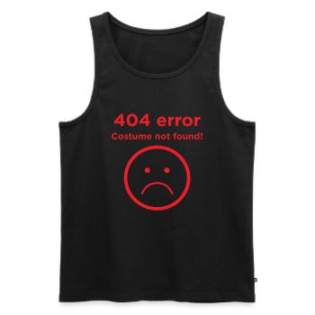 404 error costume not found - Men's Premium Organic Tank Top - black - Front - AI Model Male 178 light (178cm)