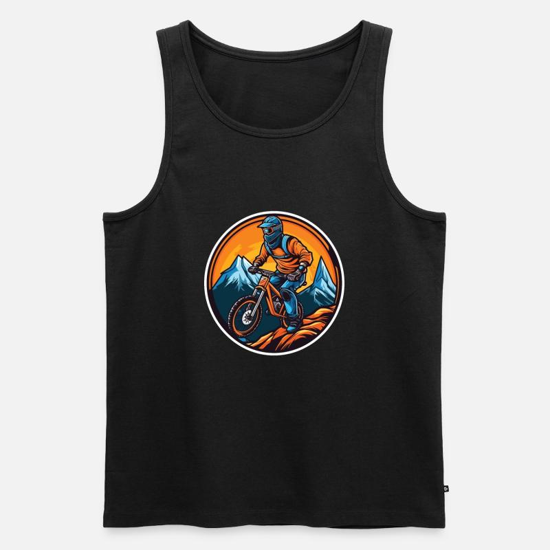 MBR Mountainbiker - Männer Premium Bio Tank Top - Schwarz