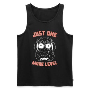 Nur noch eine Ebene - Männer Premium Bio Tank Top - Schwarz - Vorne - AI Model Male 178 light (178cm)