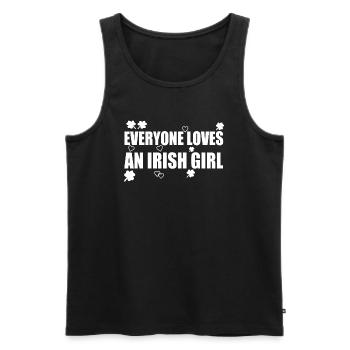 Everyone loves an irish girl - Débardeur bio Premium Homme - noir - Devant - Michal (187cm)