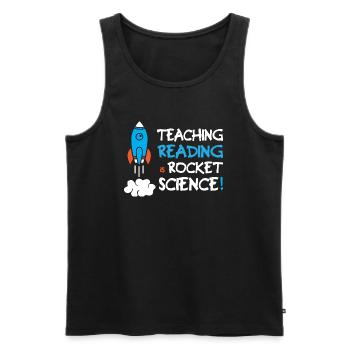 Enseigner la lecture est sorcier - Débardeur bio Premium Homme - noir - Devant - Michal (187cm)