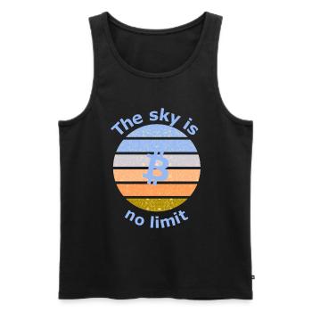 Das Coin Projekt - Männer Premium Bio Tank Top - Schwarz - Vorne - AI Model Male 178 light (178cm)