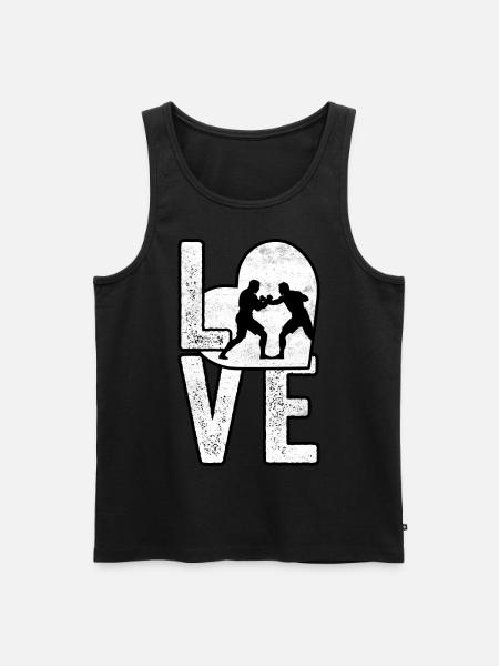 Wrestling Love - Men's Premium Organic Tank Top - black