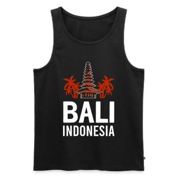 Bali - Débardeur bio Premium Homme - noir - Devant - AI Model Male 178 light (178cm)