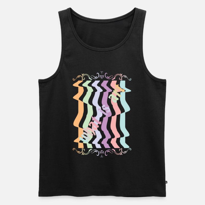 Abstrakte Kunst - Männer Premium Bio Tank Top - Schwarz