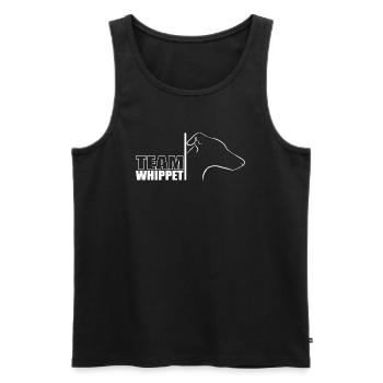 TEAM Whippet Dog Dog Greyhounds Wilsigns - Men's Premium Organic Tank Top - black - Front - AI Model Male 178 light (178cm)