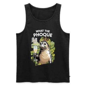 Cadeau Reims Humor Apéro Fête Cadeau - Männer Premium Bio Tank Top - Schwarz - Vorne - AI Model Male 178 light (178cm)
