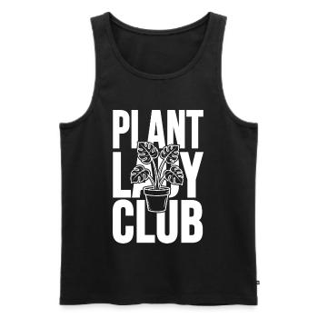 Club Plante Monstera - Débardeur bio Premium Homme - noir - Devant - Michal (187cm)