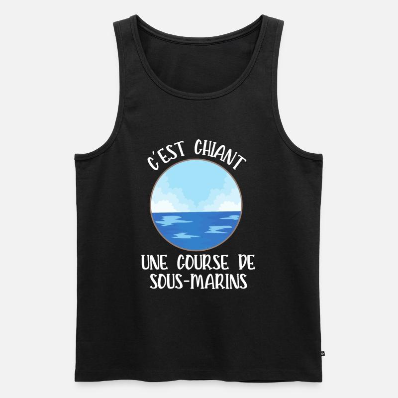course de sous-marins - Débardeur bio Premium Homme - noir