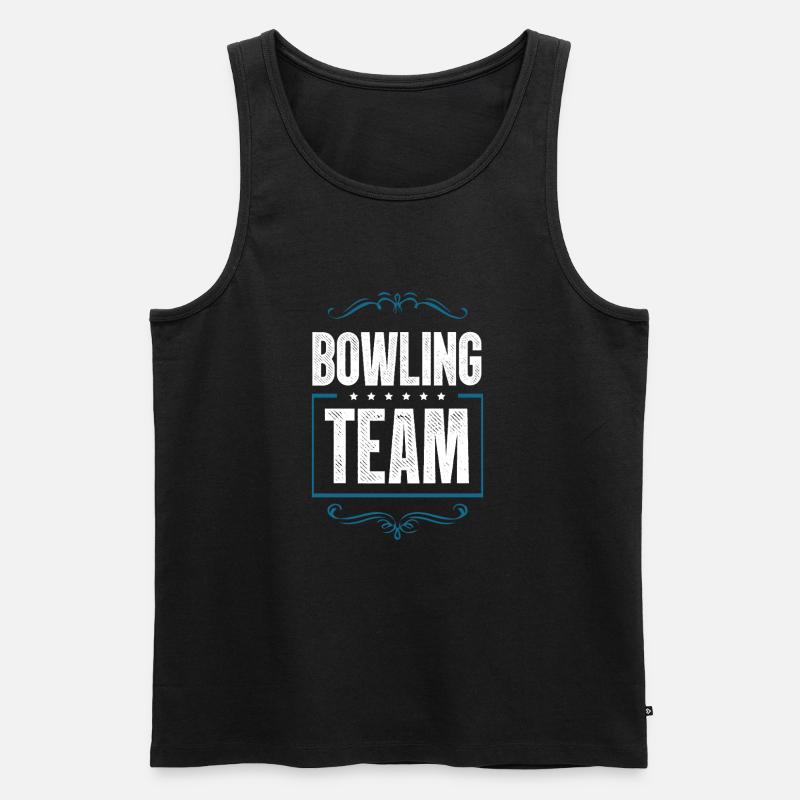Bowling Crew - Männer Premium Bio Tank Top - Schwarz