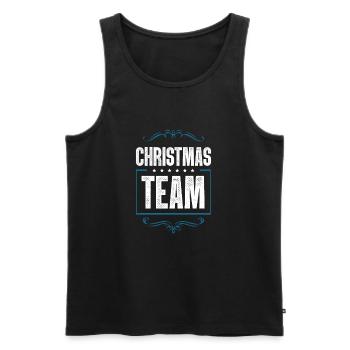 Christmas Crew - Männer Premium Bio Tank Top - Schwarz - Vorne - Michal (187cm)