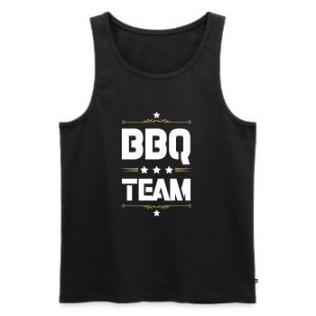 Équipe de barbecue - Débardeur bio Premium Homme - noir - Devant - Michal (187cm)