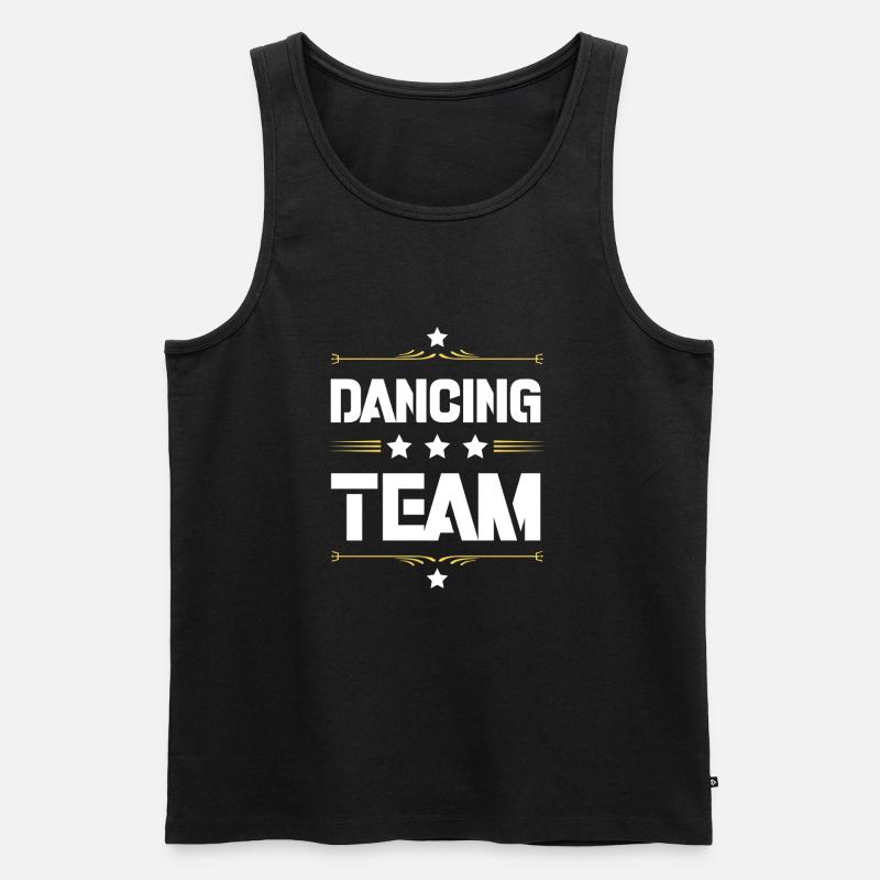 Dancing Team - Männer Premium Bio Tank Top - Schwarz