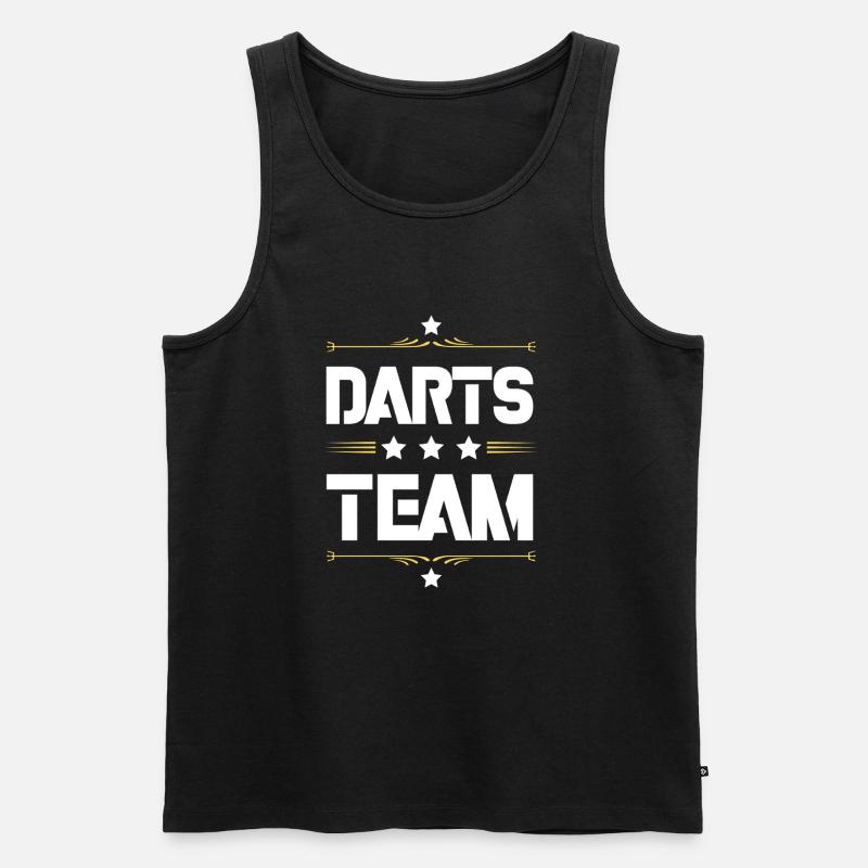 Darts Team - Männer Premium Bio Tank Top - Schwarz