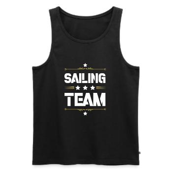 Equipe de voile - Débardeur bio Premium Homme - noir - Devant - Michal (187cm)
