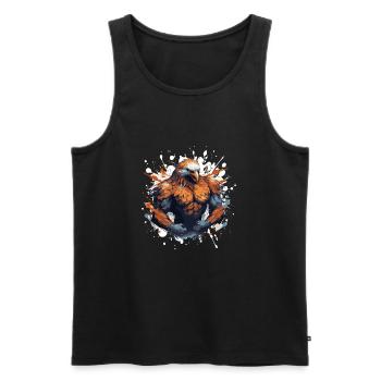 Eagle Muscles Bête de combat - Débardeur bio Premium Homme - noir - Devant - Michal (187cm)