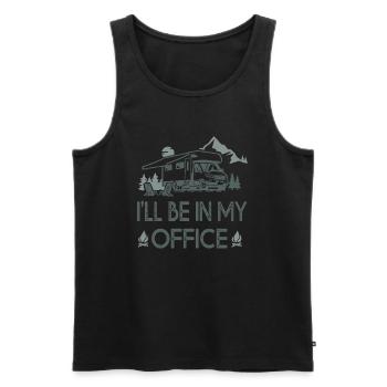 camper car i ll be in my office sarcasm gift - Men's Premium Organic Tank Top - black - Front - Michal (187cm)