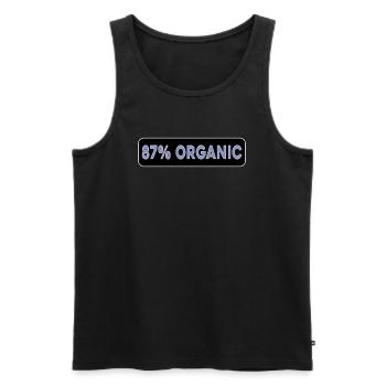 87 Per Cent Organic Cyborg Anime Skate JDM Slap - Men's Premium Organic Tank Top - black - Front - AI Model Male 178 light (178cm)
