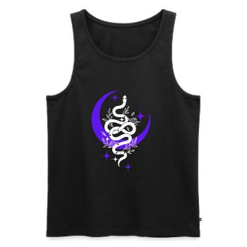 Snake Spirit - Men's Premium Organic Tank Top - black - Front - Michal (187cm)