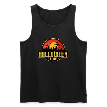 Halloween - Débardeur bio Premium Homme - noir - Devant - Michal (187cm)
