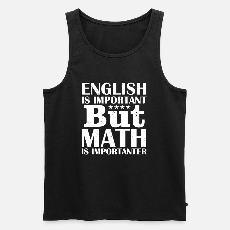Englische Mathematik - Männer Premium Bio Tank Top - Schwarz