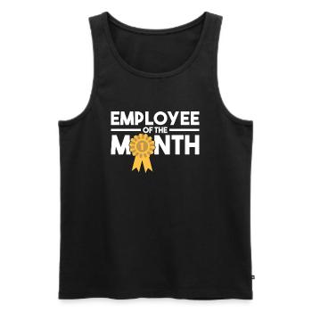 Employee of the Month Award Work Job - Men's Premium Organic Tank Top - black - Front - Michal (187cm)