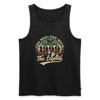 1999 Vintage anniversaire homme mythe légende - Débardeur bio Premium Homme - noir - Devant - Michal (187cm)
