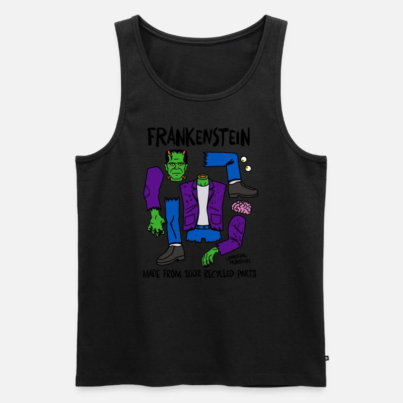 Universal Monsters Körperteile Von Frankenstein - Männer Premium Bio Tank Top - undefined