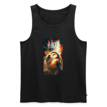 Nuclear Summer - Männer Premium Bio Tank Top - Schwarz - Vorne - AI Model Male 178 light (178cm)