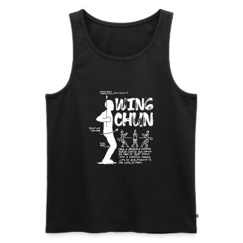 Wing Chun Wing Hard Kung Fu Martial Arts Combat Sp - Männer Premium Bio Tank Top - Schwarz - Vorne - AI Model Male 178 light (178cm)