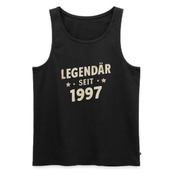 Legendär Seit 1997 - Männer Premium Bio Tank Top - Schwarz - Vorne - Michal (187cm)