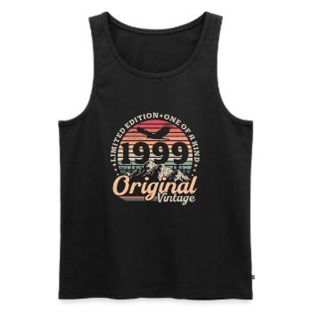 Original 1999 Vintage Retro Cadeau d’anniversaire - Débardeur bio Premium Homme - noir - Devant - Michal (187cm)