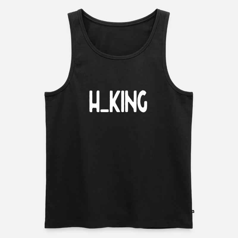 Hiking - Männer Premium Bio Tank Top - Schwarz