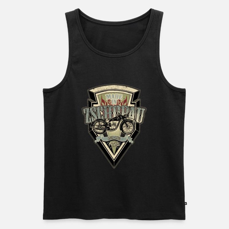 RT125 - Männer Premium Bio Tank Top - Schwarz