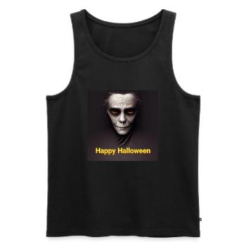 T-shirts effrayants d’Halloween / Hommes et Femmes Best - Débardeur bio Premium Homme - noir - Devant - AI Model Male 178 light (178cm)