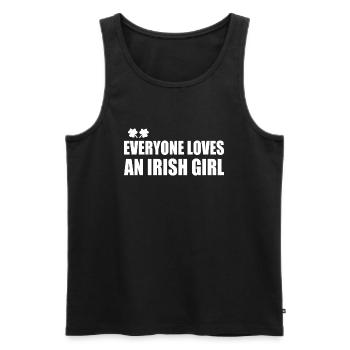 Everyone loves an irish girl - Débardeur bio Premium Homme - noir - Devant - Michal (187cm)