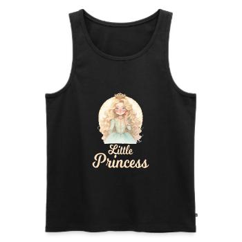 Prinzessin Kinder Kleine Prinzessin - Männer Premium Bio Tank Top - Schwarz - Vorne - Michal (187cm)