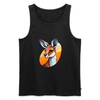 Känguru Beuteltier Australia für einen Kängurur - Männer Premium Bio Tank Top - Schwarz - Vorne - Michal (187cm)