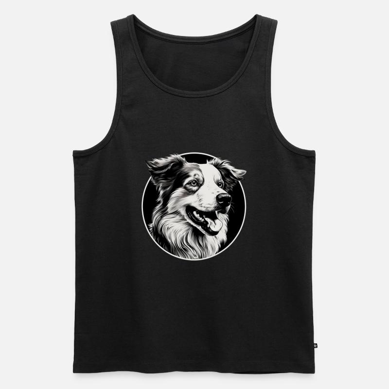 Austrailianischer Schäferhund - Männer Premium Bio Tank Top - Schwarz