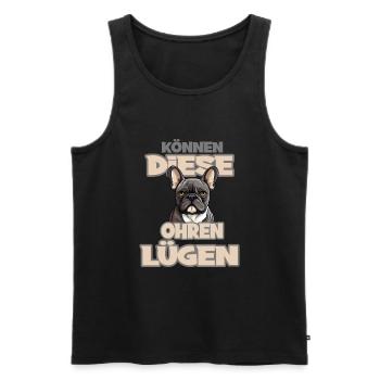 Können Diese Ohren Lügen? - Männer Premium Bio Tank Top - Schwarz - Vorne - Michal (187cm)