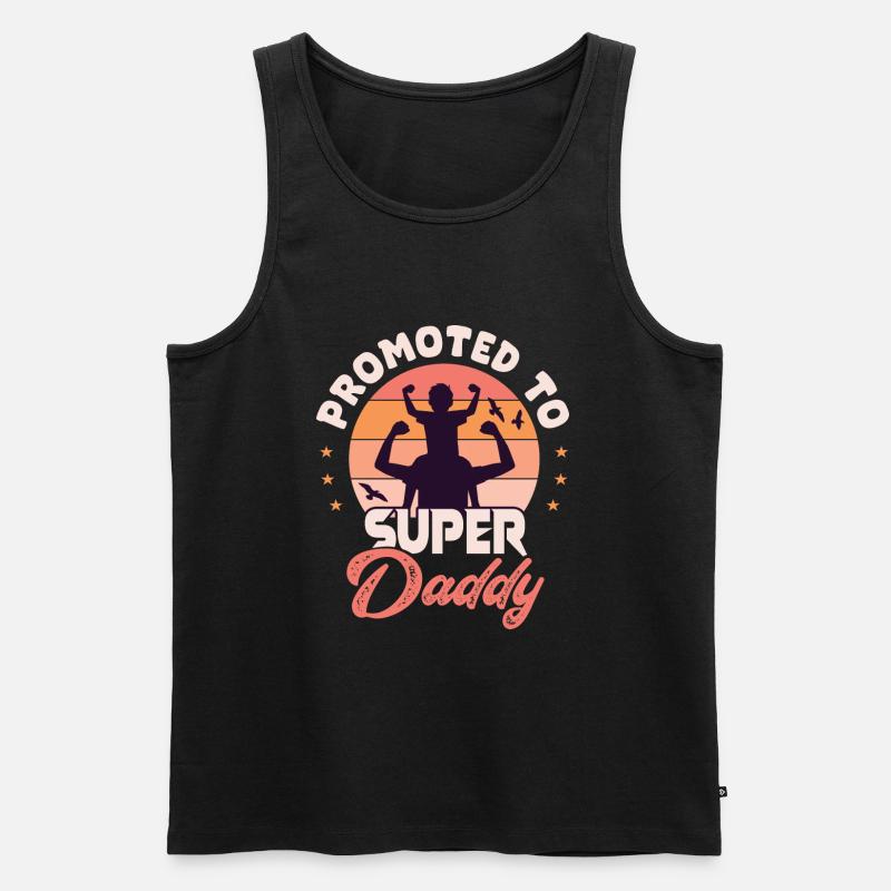 Superdaddy super daddy super dad - Débardeur bio Premium Homme - noir