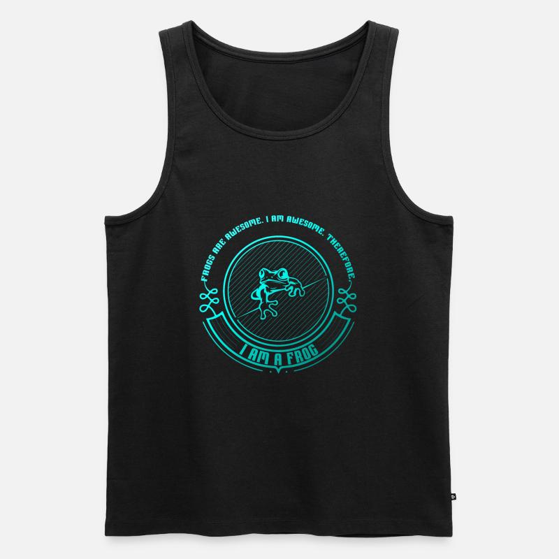 Frosch - Männer Premium Bio Tank Top - Schwarz