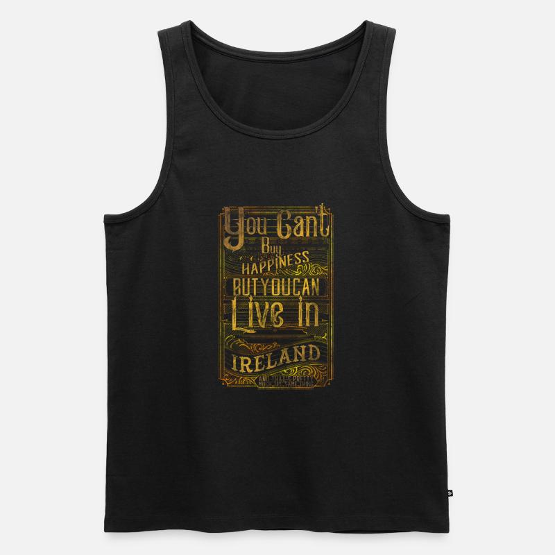 Irland - Männer Premium Bio Tank Top - Schwarz